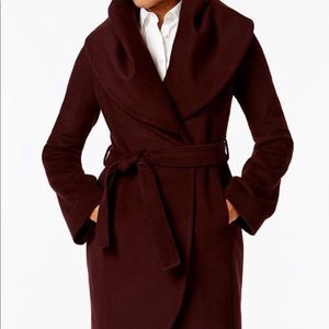 Tahari Overaized Collar Pea Coat
